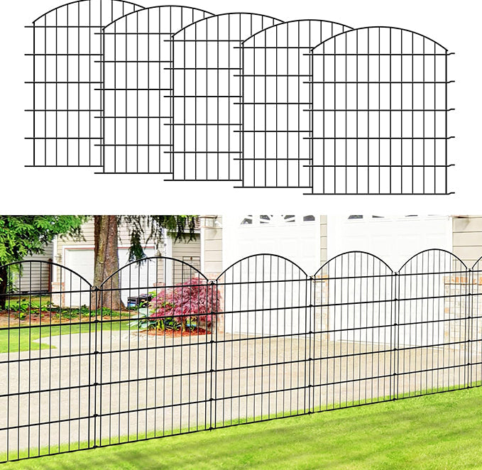Metal Garden Fence 81cm (H) x 71cm (W)
