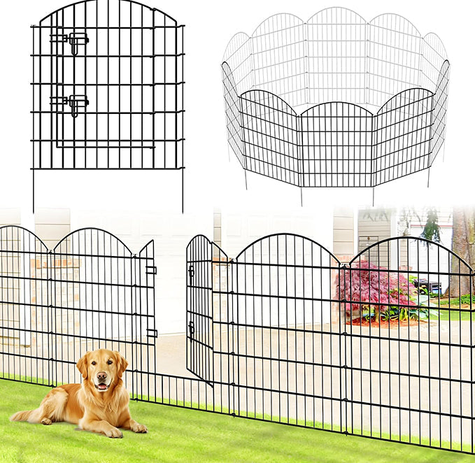 Metal Garden Fence 81cm (H) x 71cm (W)