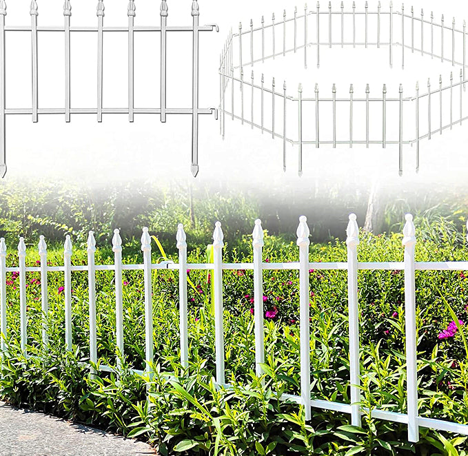 Thealyn Metal Garden Fence, No-Dig Dog & Flower Bed Fence